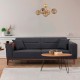 3-Seat Sofa-Bed Liones - Anthracite Anthracite Atelier del Sofa 3-Seat Sofa-Bed Liones - Anthracite Anthracite