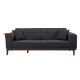 3-Seat Sofa-Bed Liones - Anthracite Anthracite Atelier del Sofa 3-Seat Sofa-Bed Liones - Anthracite Anthracite