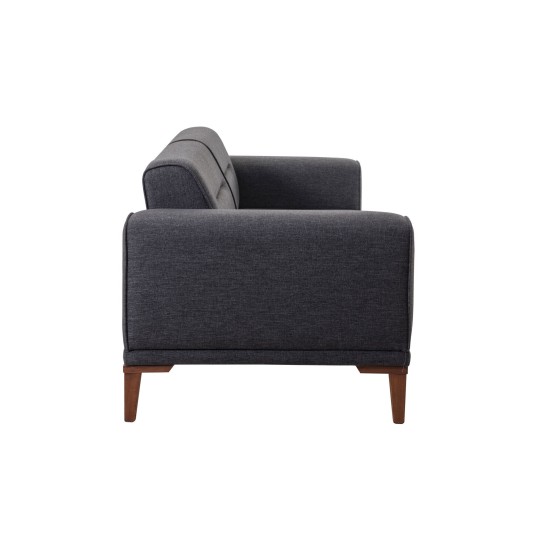 3-Seat Sofa-Bed Liones - Anthracite Anthracite Atelier del Sofa 3-Seat Sofa-Bed Liones - Anthracite Anthracite