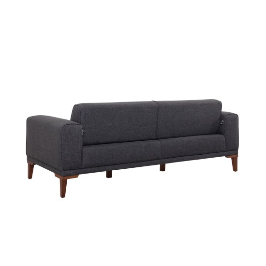 3-Seat Sofa-Bed Liones - Anthracite Anthracite Atelier del Sofa 3-Seat Sofa-Bed Liones - Anthracite Anthracite