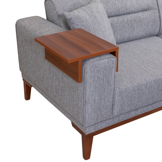 Atelier del Sofa 3-Seat Sofa-Bed Liones 3 - Grey Grey