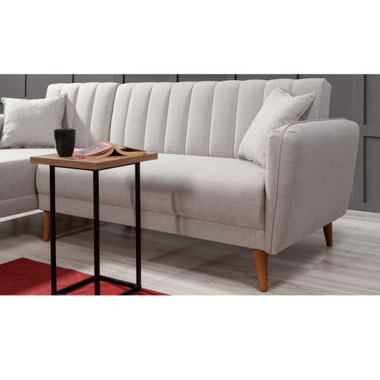 Corner Sofa-Bed Aqua Corner Left - Cream Cream Atelier del Sofa Corner Sofa-Bed Aqua Corner Left - Cream Cream