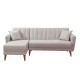 Corner Sofa-Bed Aqua Corner Left - Cream Cream Atelier del Sofa Corner Sofa-Bed Aqua Corner Left - Cream Cream