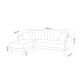 Corner Sofa-Bed Aqua Corner Left - Cream Cream Atelier del Sofa Corner Sofa-Bed Aqua Corner Left - Cream Cream