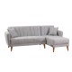 Corner Sofa-Bed Aqua Corner Right - Grey Grey Atelier del Sofa Corner Sofa-Bed Aqua Corner Right - Grey Grey