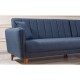 Corner Sofa-Bed Aqua Corner Right - Dark Blue Dark Blue Atelier del Sofa Corner Sofa-Bed Aqua Corner Right - Dark Blue Dark Blue