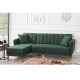 Corner Sofa-Bed Aqua Corner Left - Dark Green Dark Green Atelier del Sofa Corner Sofa-Bed Aqua Corner Left - Dark Green Dark Green