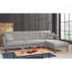 Corner Sofa-Bed Aria Corner - Grey Grey Corner Sofa-Bed Aria Corner - Grey Grey