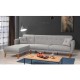 Corner Sofa-Bed Aria Corner - Grey Grey Corner Sofa-Bed Aria Corner - Grey Grey