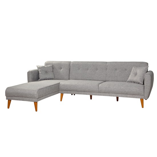 Corner Sofa-Bed Aria Corner - Grey Grey Corner Sofa-Bed Aria Corner - Grey Grey