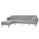 Corner Sofa-Bed Aria Corner - Grey Grey Corner Sofa-Bed Aria Corner - Grey Grey