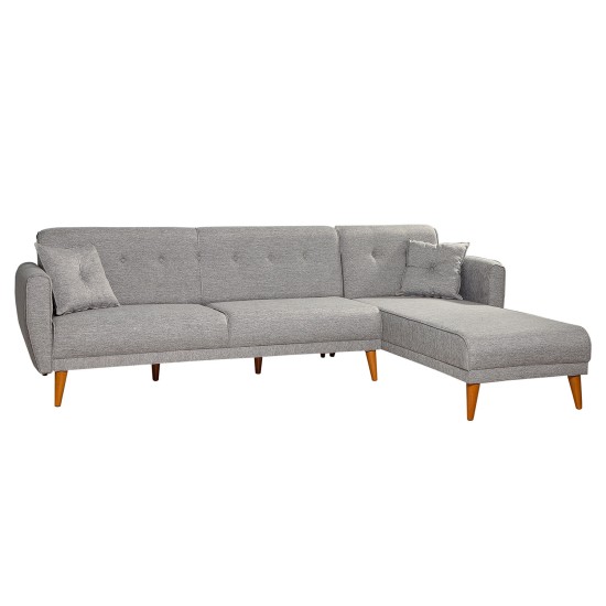 Corner Sofa-Bed Aria Corner - Grey Grey Corner Sofa-Bed Aria Corner - Grey Grey