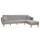 Corner Sofa-Bed Aria Corner - Grey Grey Corner Sofa-Bed Aria Corner - Grey Grey