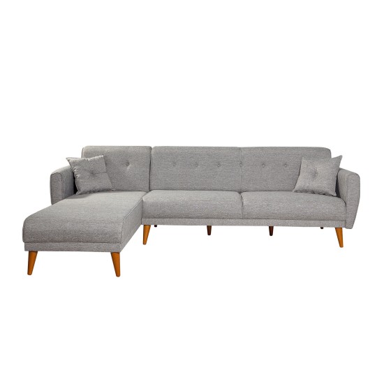 Corner Sofa-Bed Aria Corner - Grey Grey Corner Sofa-Bed Aria Corner - Grey Grey