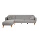 Corner Sofa-Bed Aria Corner - Grey Grey Corner Sofa-Bed Aria Corner - Grey Grey