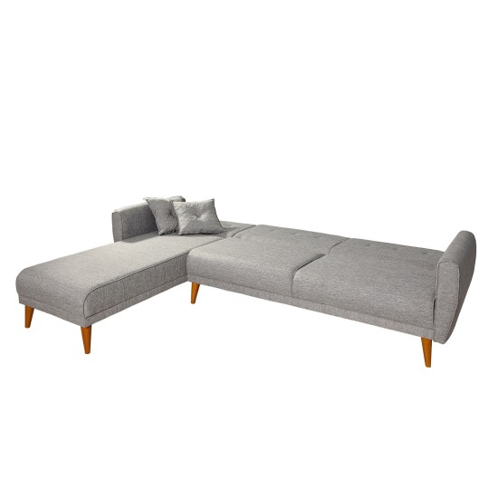Corner Sofa-Bed Aria Corner - Grey Grey Corner Sofa-Bed Aria Corner - Grey Grey