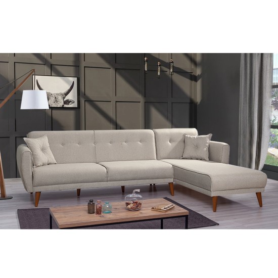 Corner Sofa-Bed Aria Corner - Cream Cream Atelier del Sofa Corner Sofa-Bed Aria Corner - Cream Cream