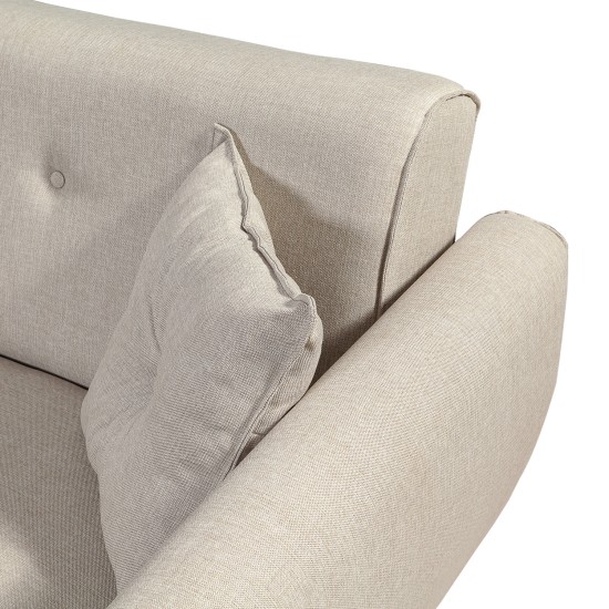 Corner Sofa-Bed Aria Corner - Cream Cream Atelier del Sofa Corner Sofa-Bed Aria Corner - Cream Cream