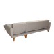 Corner Sofa-Bed Aria Corner - Cream Cream Atelier del Sofa Corner Sofa-Bed Aria Corner - Cream Cream