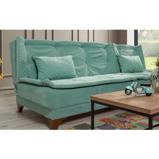 Corner Sofa-Bed Kelebek Corner Right - Sea Green Sea Green Atelier del Sofa Corner Sofa-Bed Kelebek Corner Right - Sea Green Sea Green
