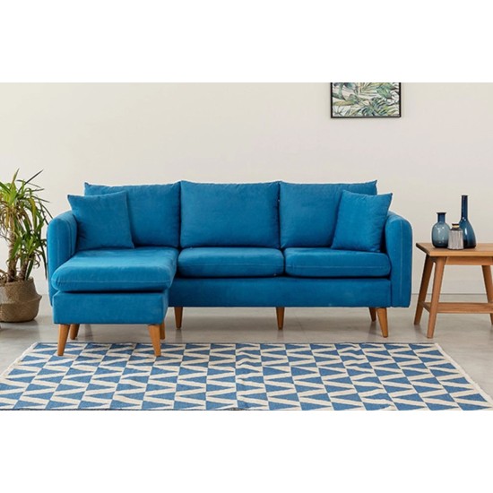 Atelier del Sofa Corner Sofa Sofia Corner Left - Dark Blue Dark Blue