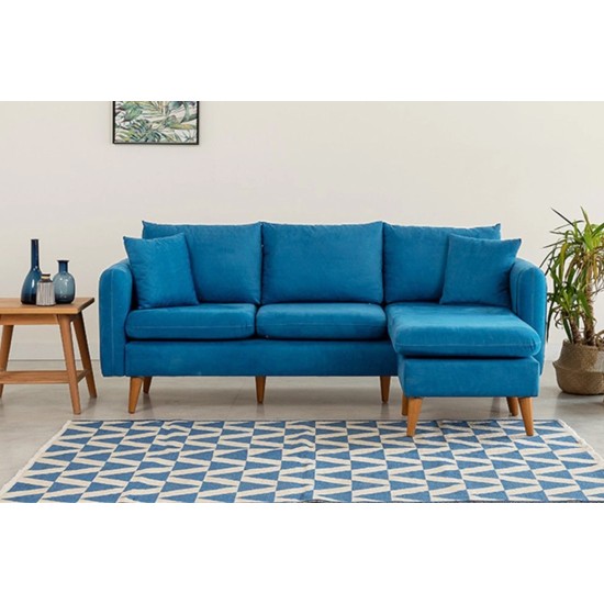 Atelier del Sofa Corner Sofa Sofia Corner Left - Dark Blue Dark Blue