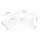 Atelier del Sofa Corner Sofa Sofia Corner Left - Dark Blue Dark Blue