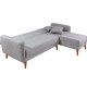 Corner Sofa-Bed Aqua Corner Right - Cream Cream Atelier del Sofa Corner Sofa-Bed Aqua Corner Right - Cream Cream