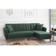 Corner Sofa-Bed Aqua Corner Right - Dark Green Dark Green Atelier del Sofa Corner Sofa-Bed Aqua Corner Right - Dark Green Dark Green