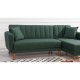 Corner Sofa-Bed Aqua Corner Right - Dark Green Dark Green Atelier del Sofa Corner Sofa-Bed Aqua Corner Right - Dark Green Dark Green