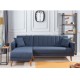 Corner Sofa-Bed Aqua Corner Left - Dark Blue Dark Blue Atelier del Sofa Corner Sofa-Bed Aqua Corner Left - Dark Blue Dark Blue