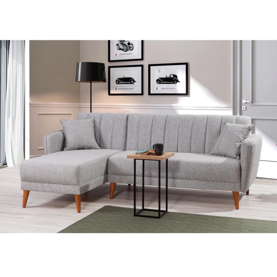Atelier del Sofa Corner Sofa-Bed Aqua Corner Left - Grey Grey