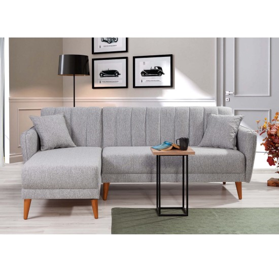 Atelier del Sofa Corner Sofa-Bed Aqua Corner Left - Grey Grey