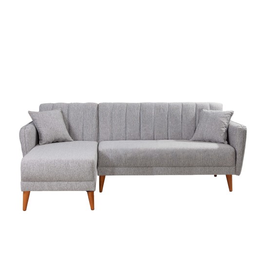 Atelier del Sofa Corner Sofa-Bed Aqua Corner Left - Grey Grey