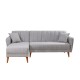 Atelier del Sofa Corner Sofa-Bed Aqua Corner Left - Grey Grey