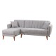 Atelier del Sofa Corner Sofa-Bed Aqua Corner Left - Grey Grey