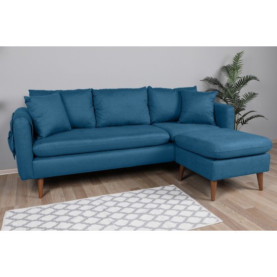 Atelier del Sofa Corner Sofa Sofia Corner Right - Dark Blue Dark Blue