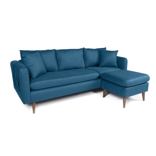 Atelier del Sofa Corner Sofa Sofia Corner Right - Dark Blue Dark Blue