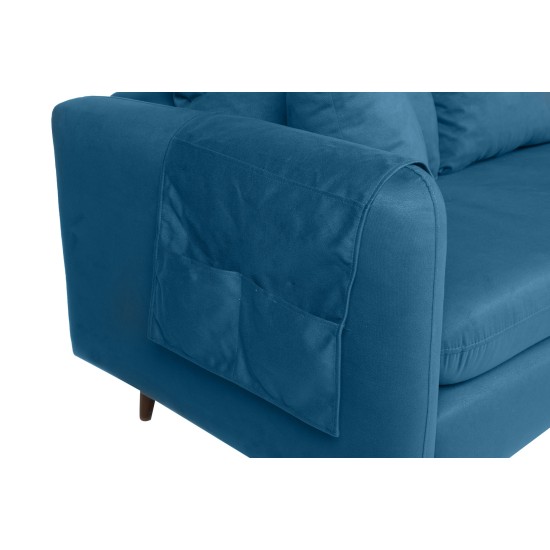 Atelier del Sofa Corner Sofa Sofia Corner Right - Dark Blue Dark Blue