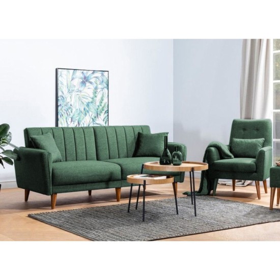 Sofa-Bed Set Aqua-TKM07-1070 Green Atelier del Sofa Sofa-Bed Set Aqua-TKM07-1070 Green