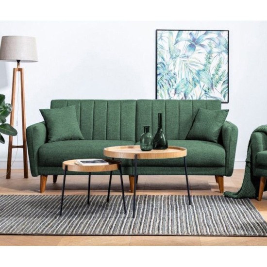 Sofa-Bed Set Aqua-TKM07-1070 Green Atelier del Sofa Sofa-Bed Set Aqua-TKM07-1070 Green