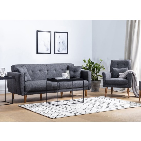 Atelier del Sofa Sofa-Bed Set Aria-TKM01-1053 Anthracite