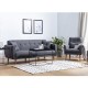 Atelier del Sofa Sofa-Bed Set Aria-TKM01-1053 Anthracite