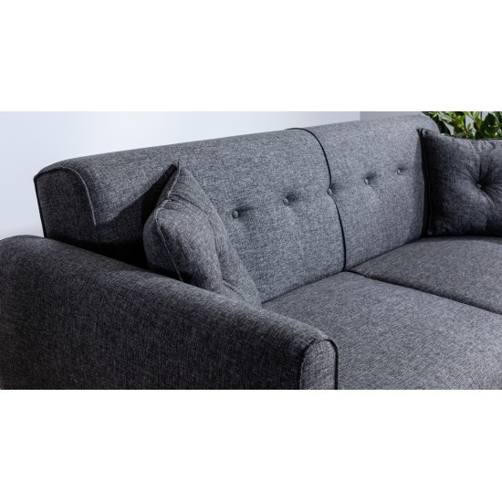 Atelier del Sofa Sofa-Bed Set Aria-TKM01-1053 Anthracite