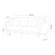 Atelier del Sofa Sofa-Bed Set Aria-TKM01-1053 Anthracite