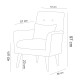 Atelier del Sofa Sofa-Bed Set Aria-TKM01-1053 Anthracite