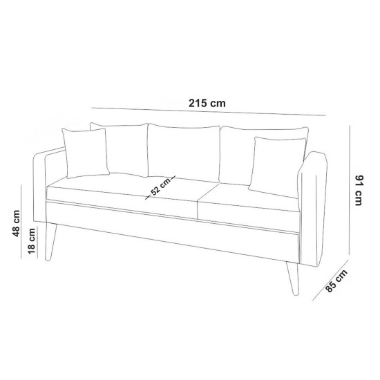 Sofa Set Sofia-TKM07-0900 Stone Atelier del Sofa Sofa Set Sofia-TKM07-0900 Stone