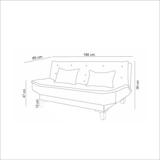 Sofa-Bed Set Santo-TKM01-1053 Anthracite Atelier del Sofa Sofa-Bed Set Santo-TKM01-1053 Anthracite