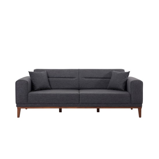 Sofa-Bed Set Liones 1053 - Anthracite Anthracite Atelier del Sofa Sofa-Bed Set Liones 1053 - Anthracite Anthracite