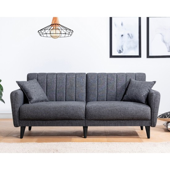 Atelier del Sofa Sofa-Bed Set AQUA-TAKIM1-S 1053 Anthracite